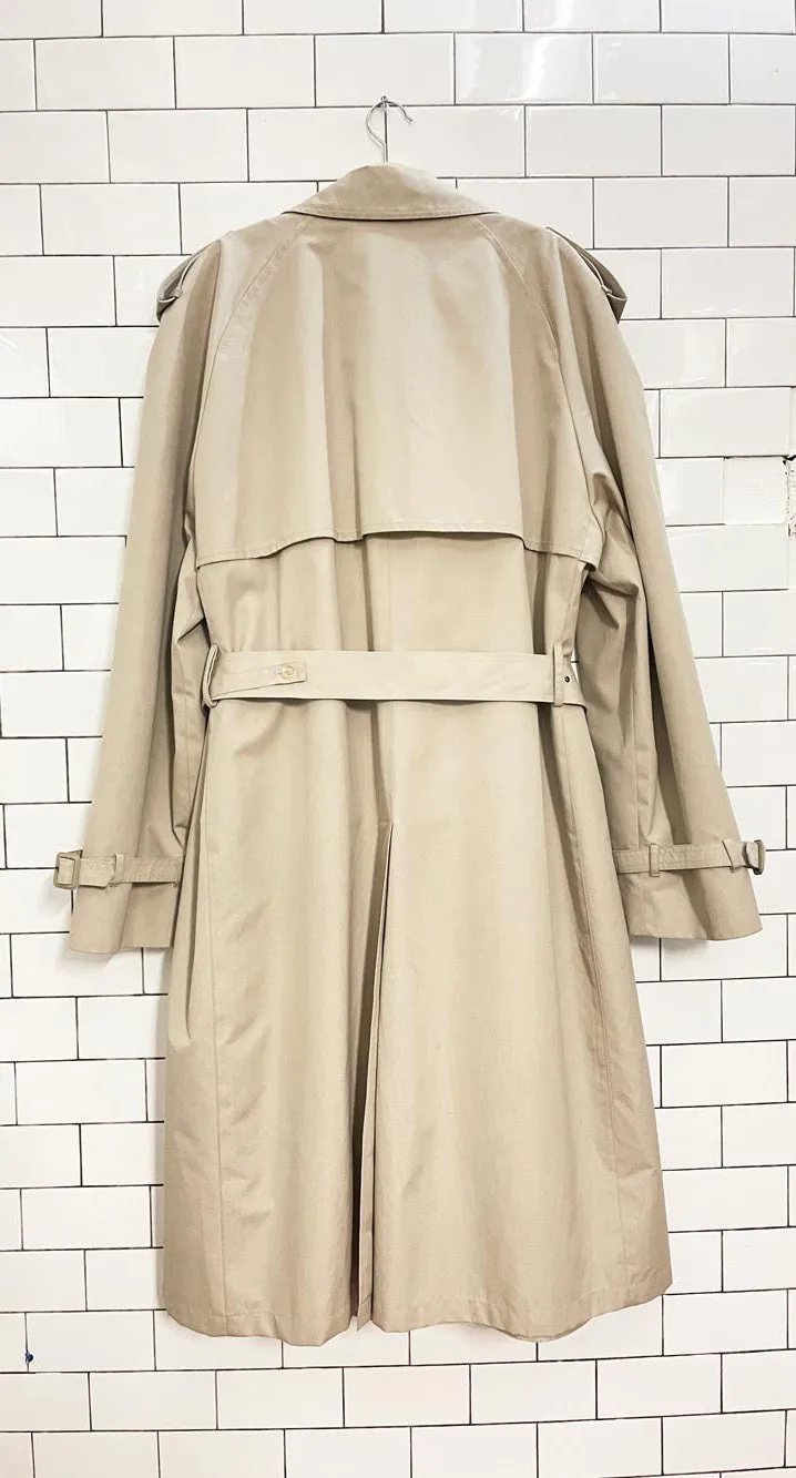 vintage 80s moores classic trench coat