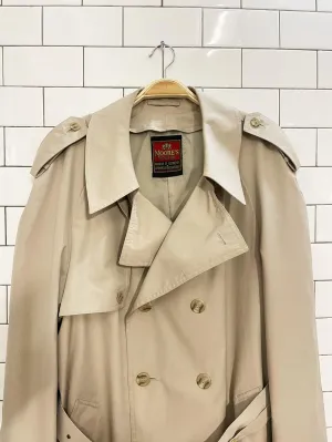 vintage 80s moores classic trench coat
