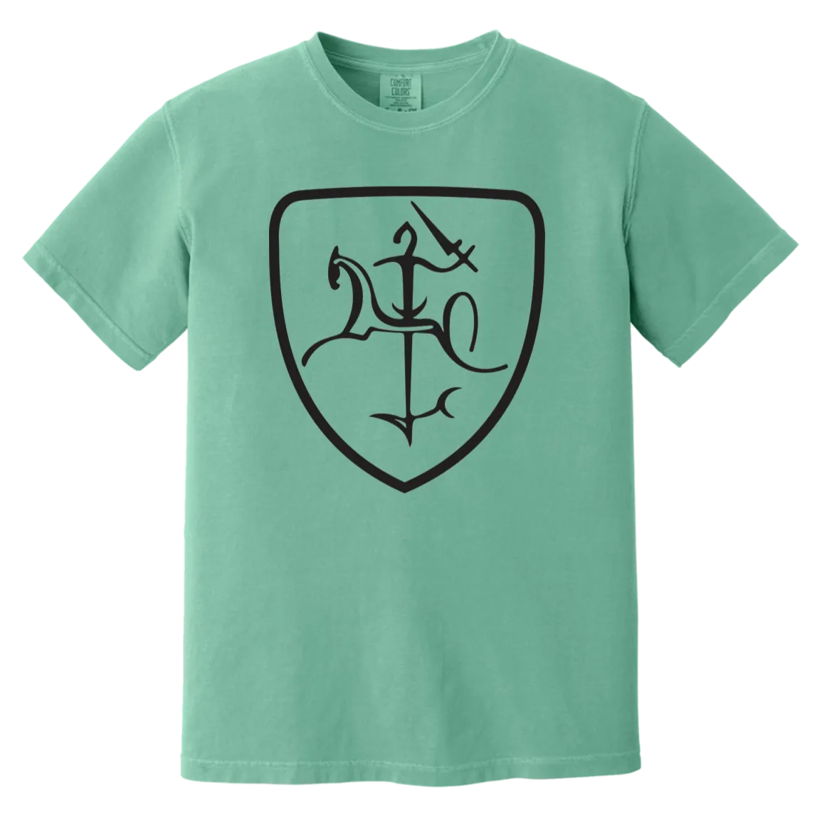 Vytis - Men/Women Unisex Soft-Washed Comfort Cotton Short Sleeve T-Shirt