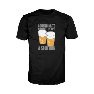 Weird Science Be-Er: It's A Solution Official Men's T-shirt (Black)