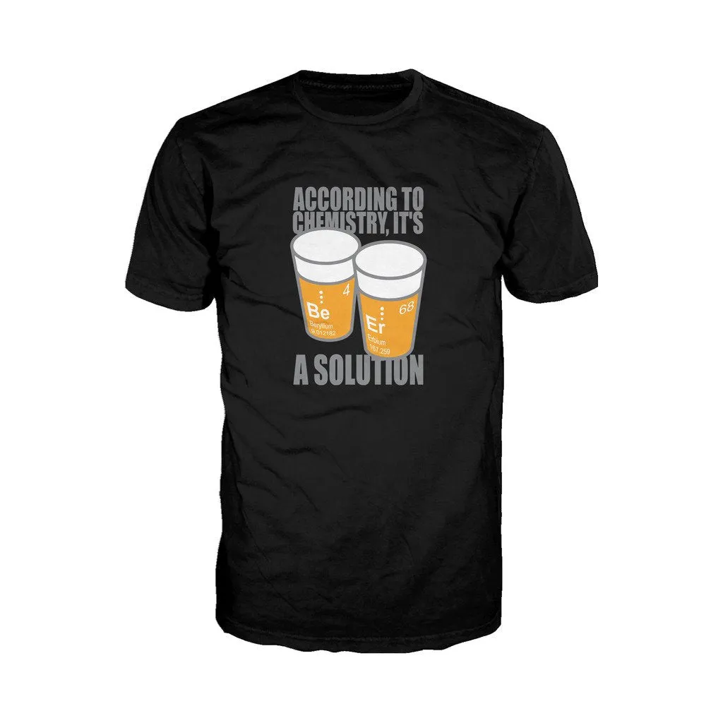 Weird Science Be-Er: It's A Solution Official Men's T-shirt (Black)