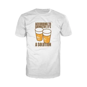 Weird Science Be-Er: It's A Solution Official Men's T-shirt (White)