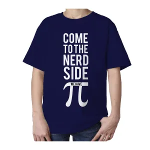 Weird Science Come To The Nerd Side We Have Pi Official Kid's T-shirt (Navy)