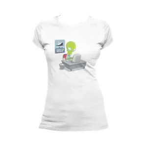 Weird Science I Want To Believe Official Women's T-shirt (White)