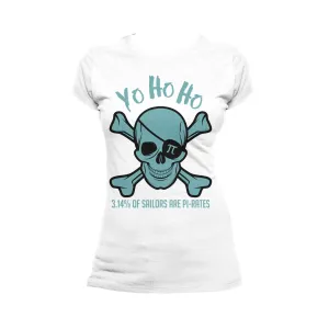 Weird Science Pi-rate Skull Official Women's T-shirt (White)