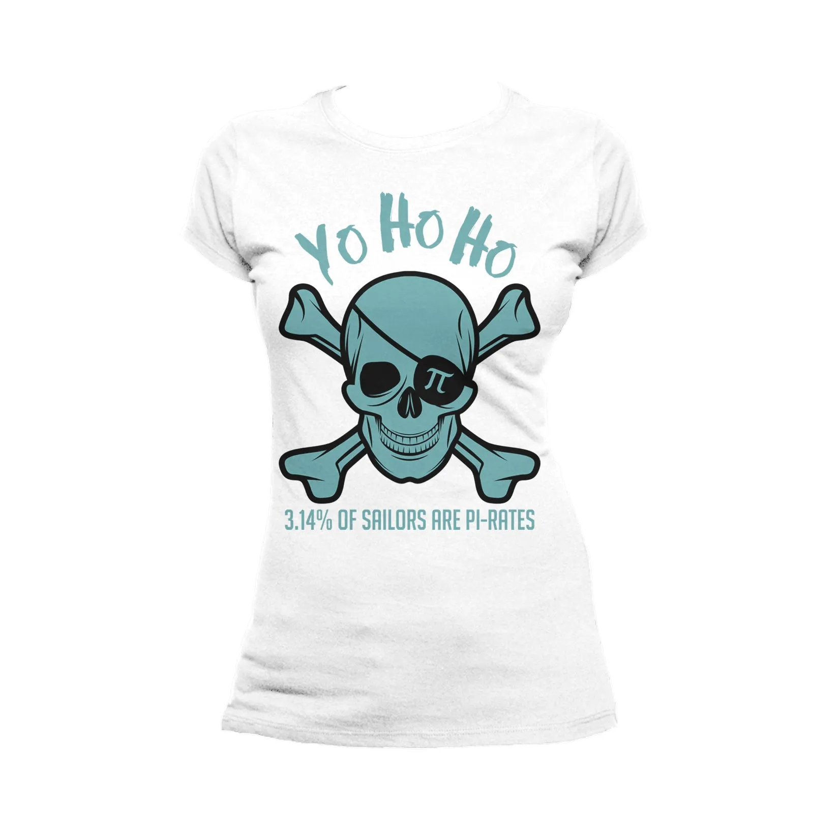 Weird Science Pi-rate Skull Official Women's T-shirt (White)