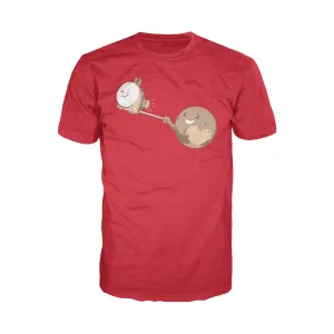 Weird Science Pluto Selfie Official Men's T-shirt (Red)