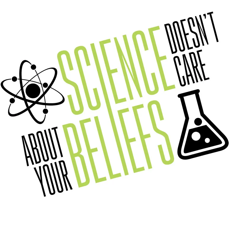 Weird Science Science Doesn't Care Official Women's T-shirt (White)