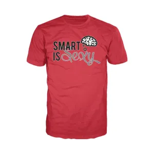 Weird Science Smart Is Sexy Official Men's T-shirt (Red)