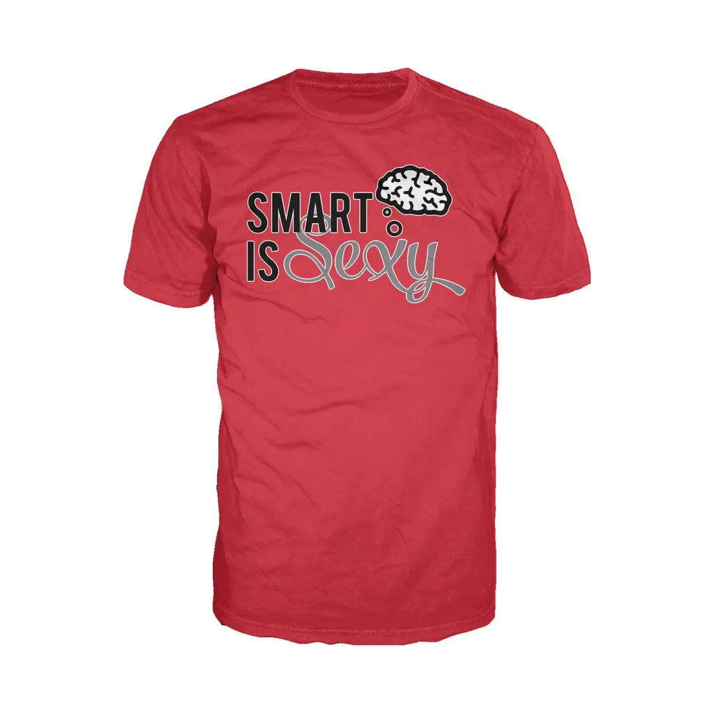 Weird Science Smart Is Sexy Official Men's T-shirt (Red)