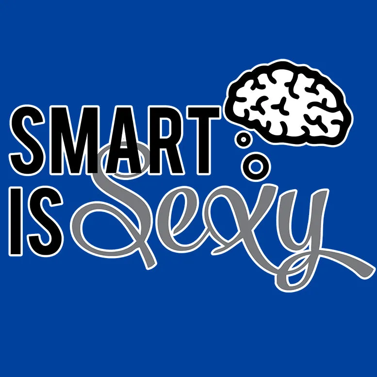 Weird Science Smart Is Sexy Official Men's T-shirt (Royal Blue)