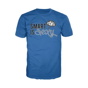 Weird Science Smart Is Sexy Official Men's T-shirt (Royal Blue)