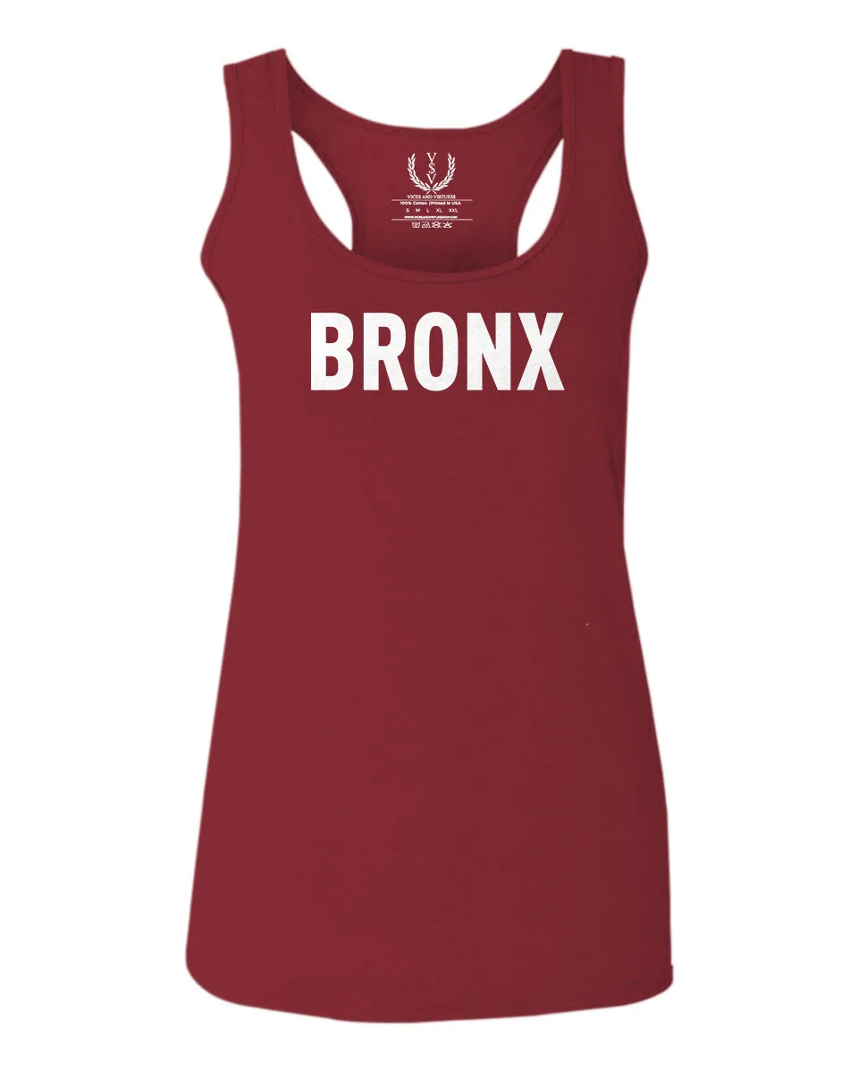 White Fonts New York Bronx NYC America Hipster Street  women's Tank Top sleeveless Racerback