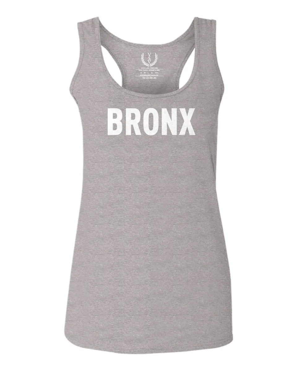 White Fonts New York Bronx NYC America Hipster Street  women's Tank Top sleeveless Racerback