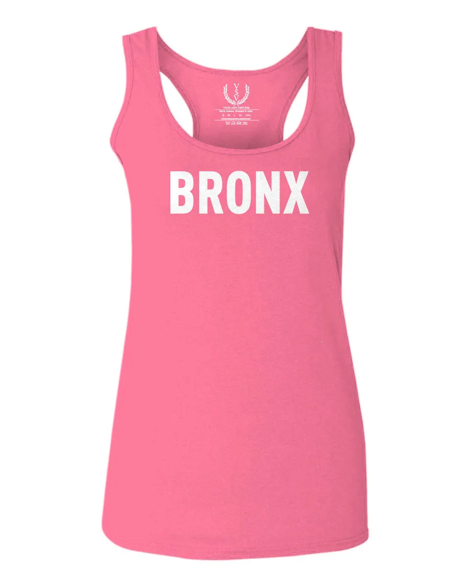White Fonts New York Bronx NYC America Hipster Street  women's Tank Top sleeveless Racerback