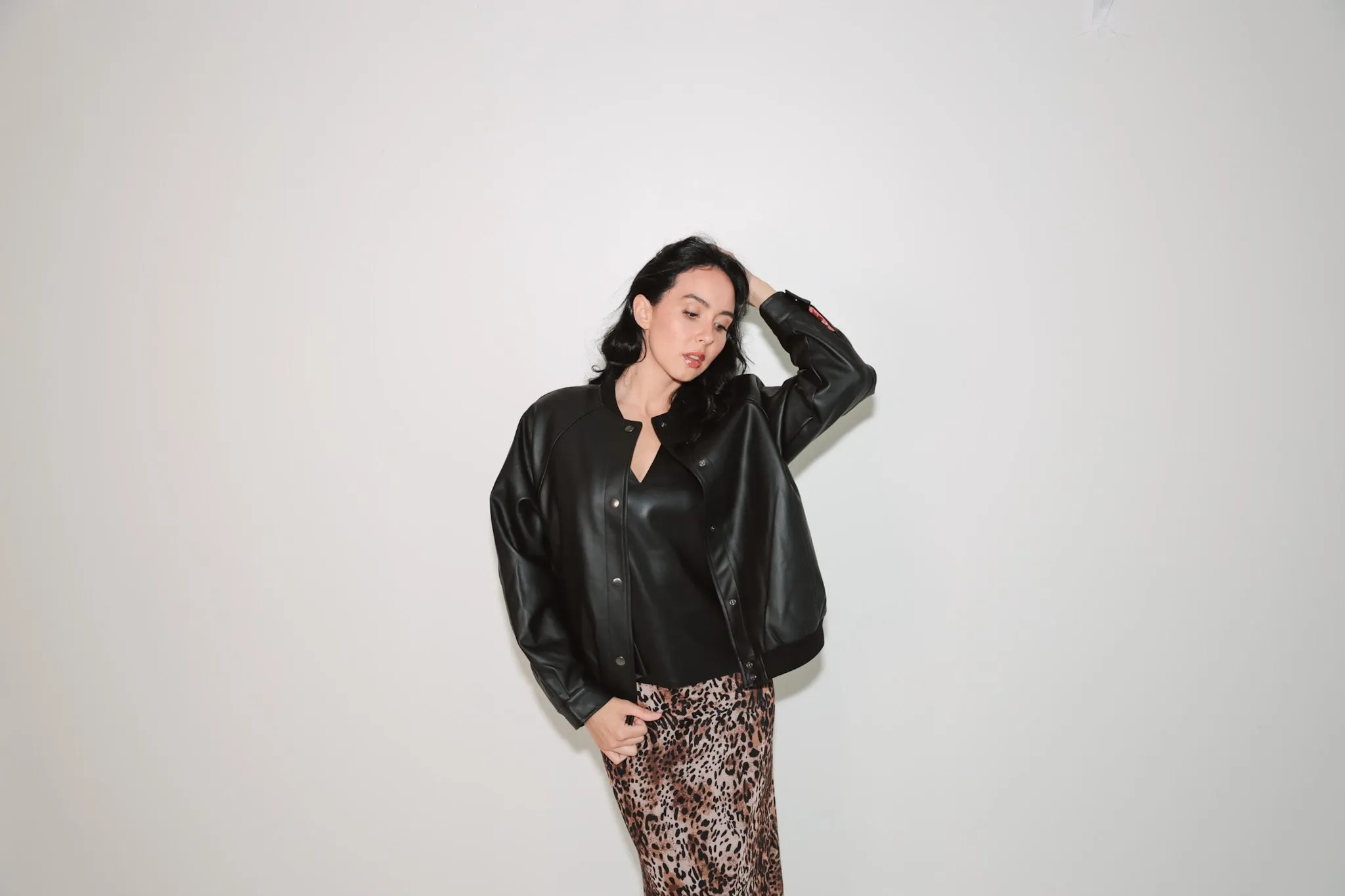 Wild Side Leopard Print Midi Skirt-Final Sale