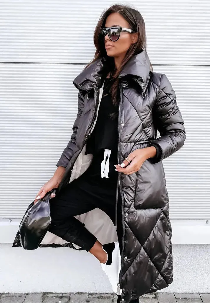 Women's and men's warm, padded cotton parka for fall and winter
