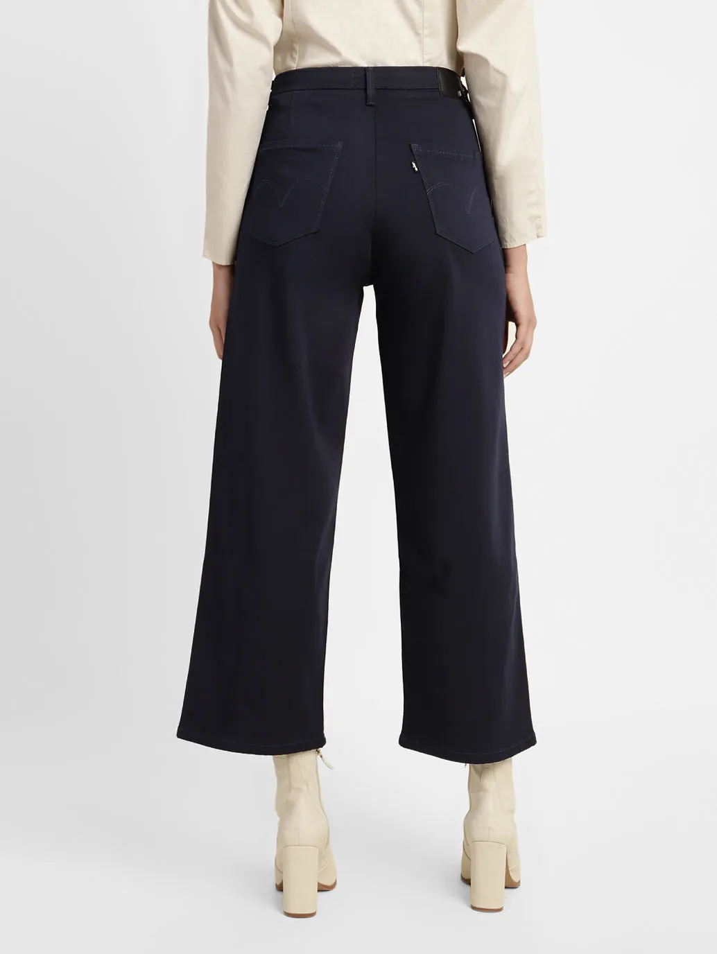 Women's Blue Loose Fit High Rise Jeans