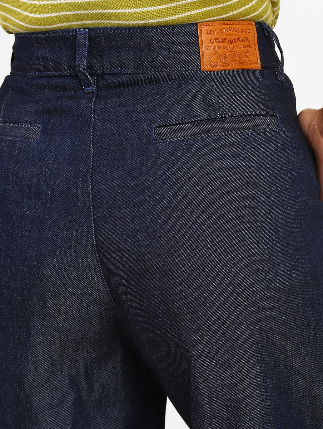Women's Blue Loose Fit High Rise Jeans