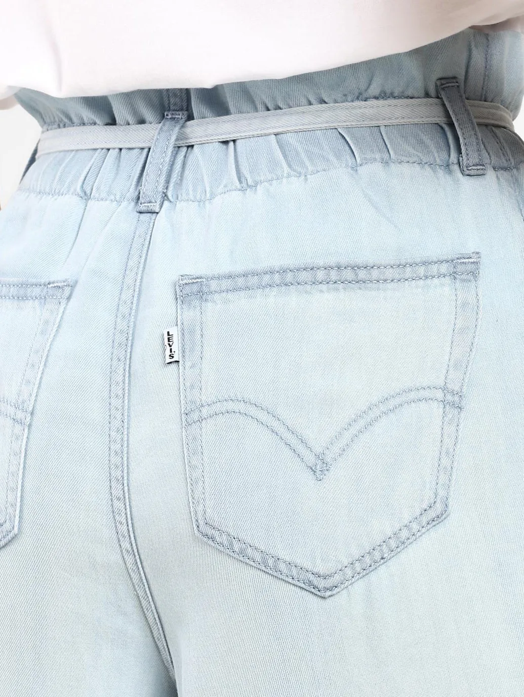 Women's Blue Tapered Fit Mid Rise Jeans