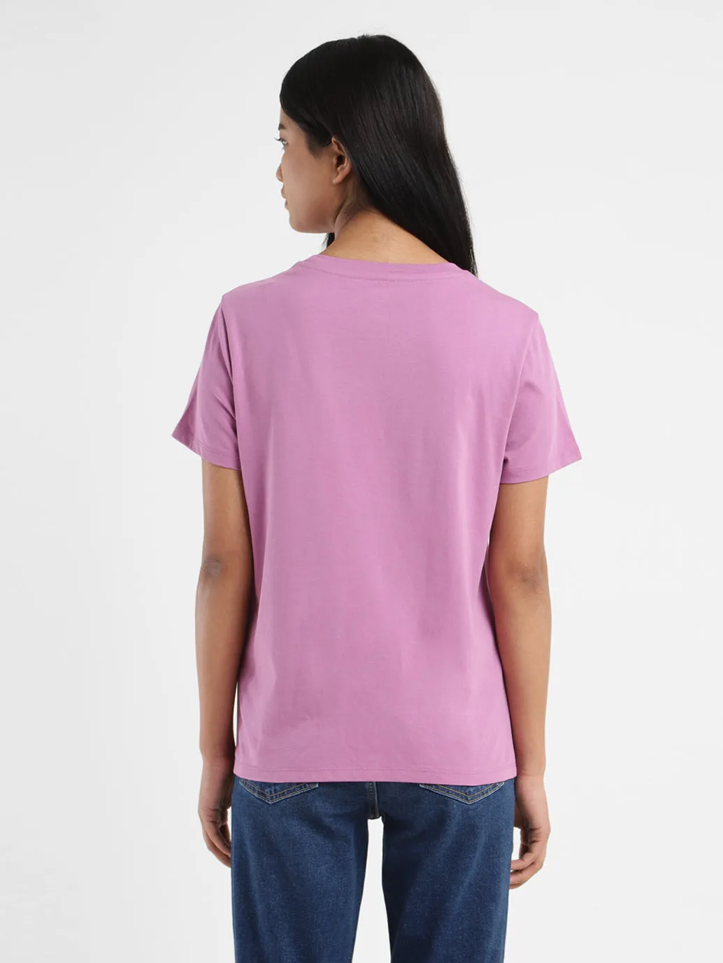 Women's Brand Logo Crew Neck T shirt