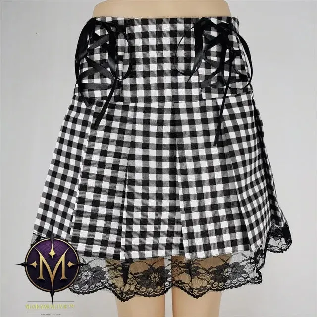 Women's Fashion Punk Gothic High Waist Skirt