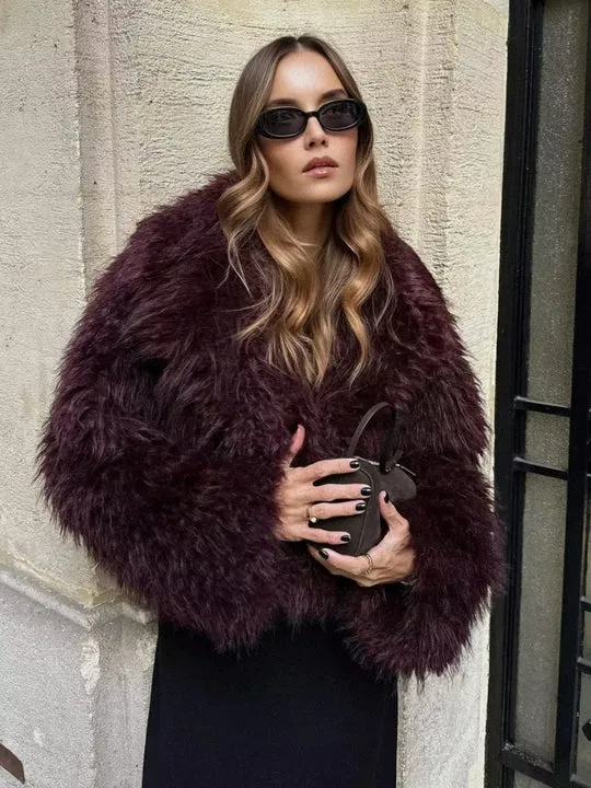 Women's faux fur jacket