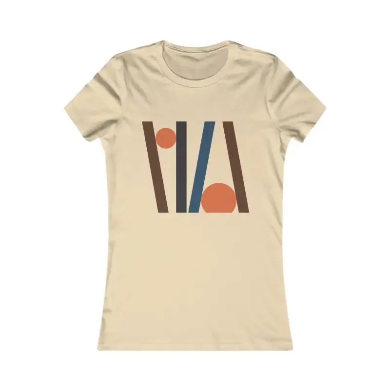 Womens Favorite Tee with Cool Abstract Lines