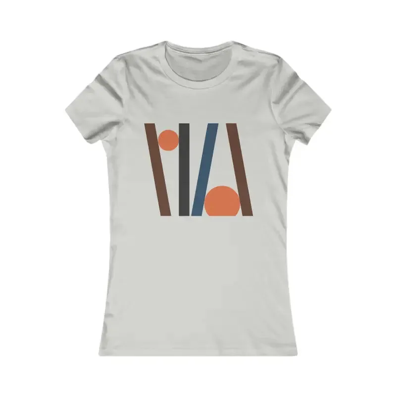 Womens Favorite Tee with Cool Abstract Lines