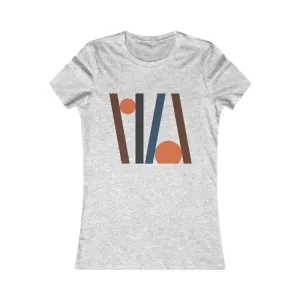 Womens Favorite Tee with Cool Abstract Lines