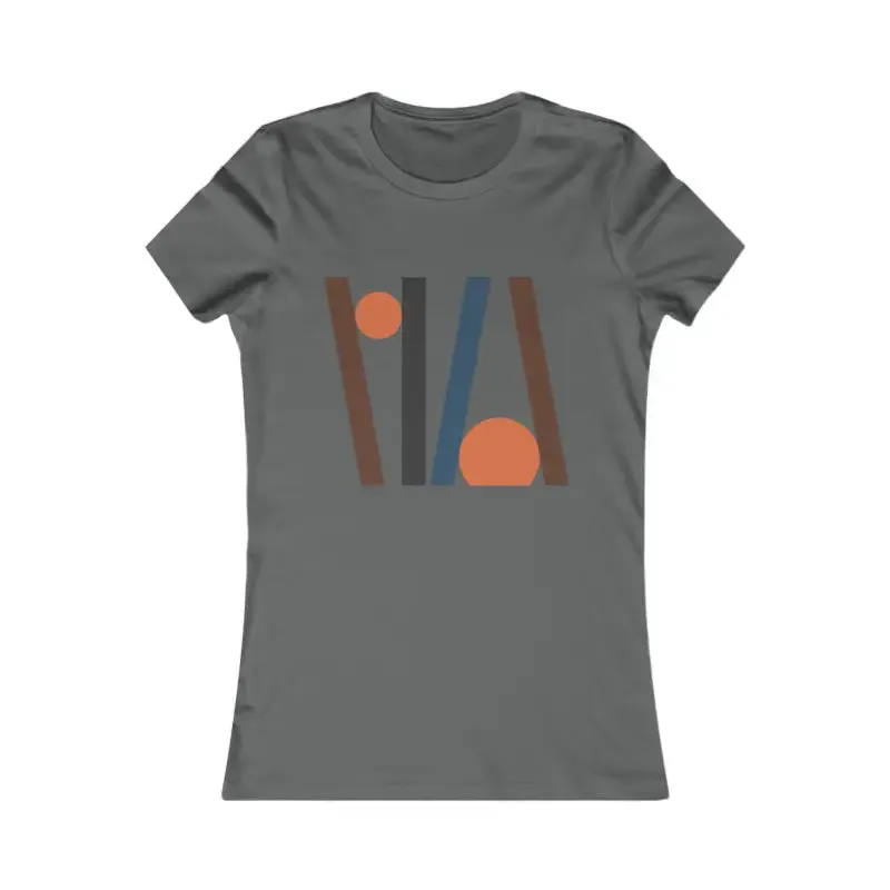 Womens Favorite Tee with Cool Abstract Lines