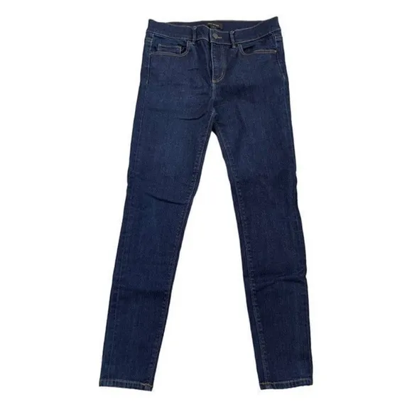 Women's Jeans Blue Dark Wash Ann Taylor Jeans Skinny Jeans Size 6