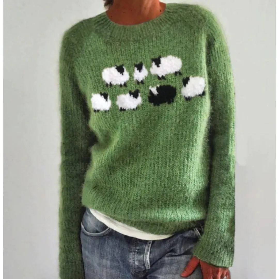 Women's knitted winter sweater