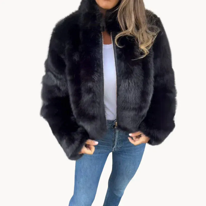 Women's Luxurious Fur Coat: Hope for Comfort