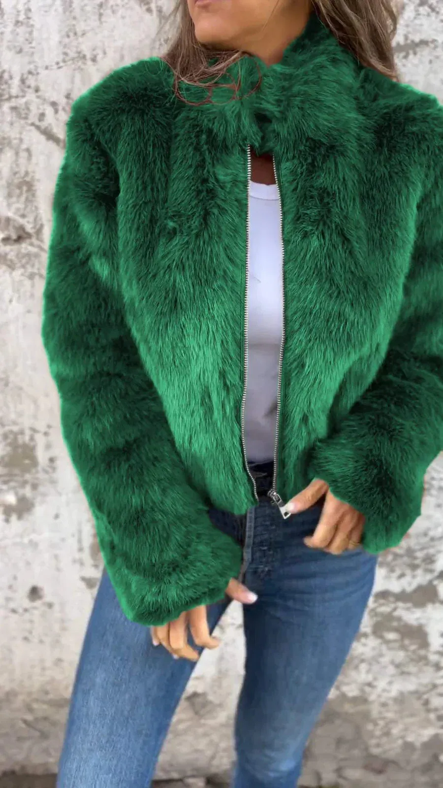 Women's Luxurious Fur Coat: Hope for Comfort