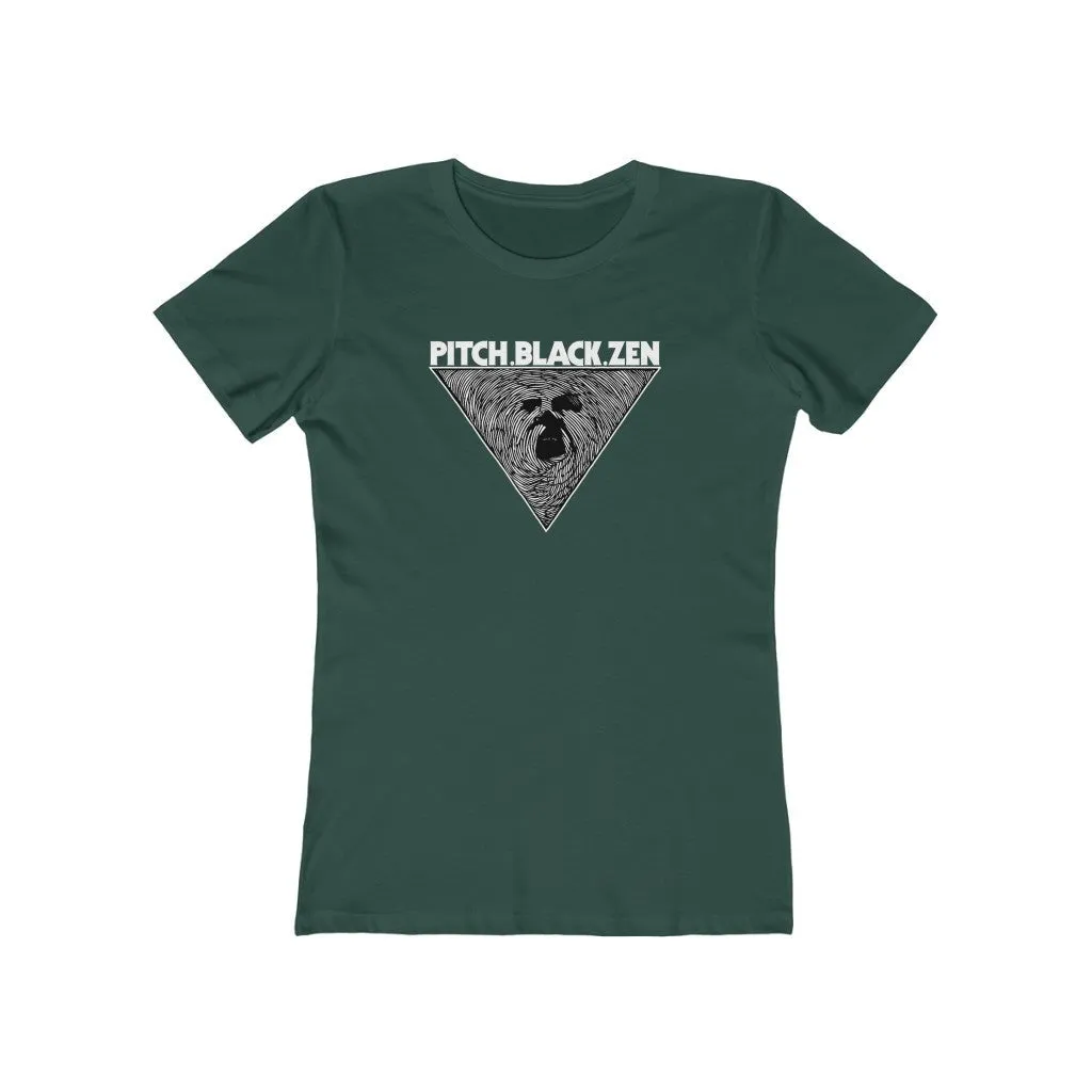 Womens Pitch Black Zen T-Shirt - Spiritual Yoga T-Shirts - Zen Meditation T-Shirts