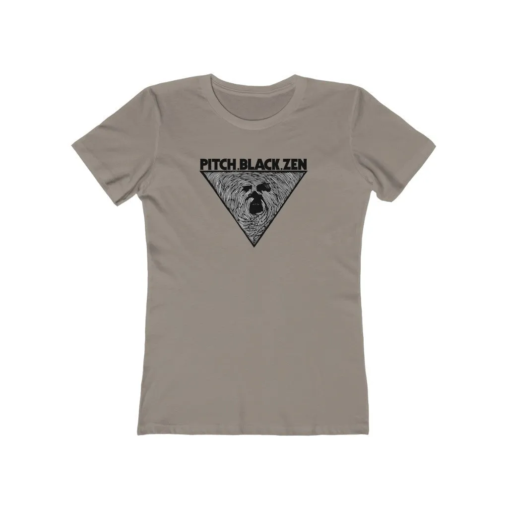 Womens Pitch Black Zen T-Shirt - Spiritual Yoga T-Shirts - Zen Meditation T-Shirts