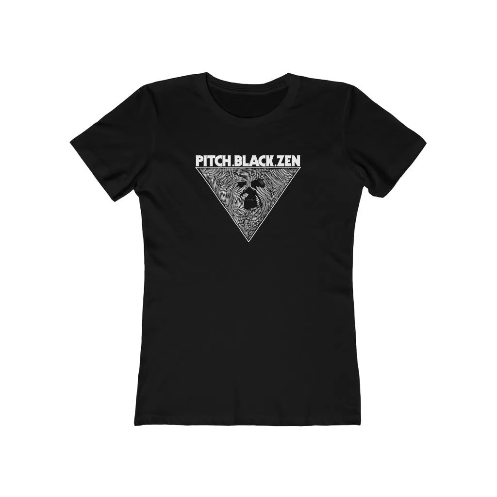Womens Pitch Black Zen T-Shirt - Spiritual Yoga T-Shirts - Zen Meditation T-Shirts