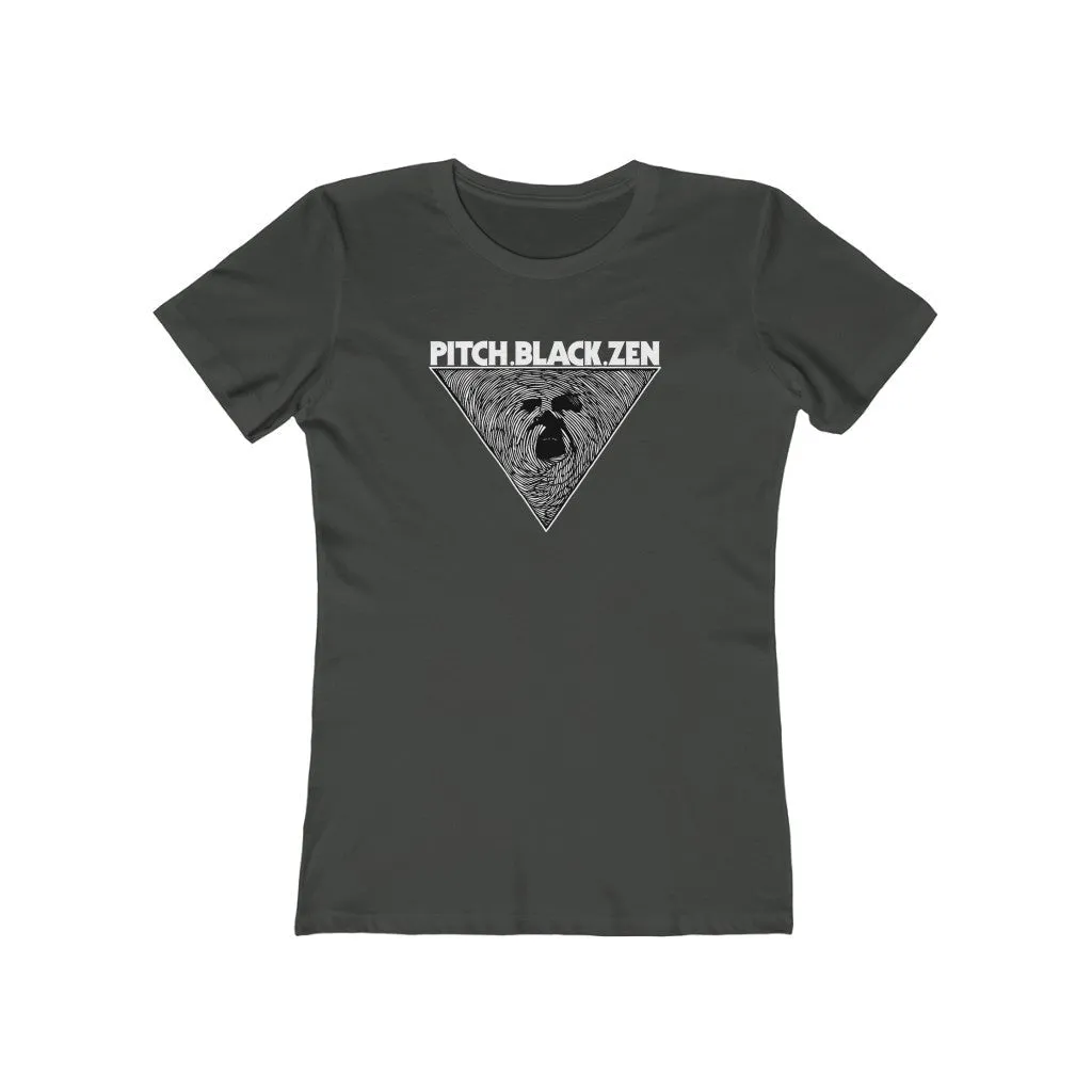 Womens Pitch Black Zen T-Shirt - Spiritual Yoga T-Shirts - Zen Meditation T-Shirts