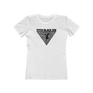 Womens Pitch Black Zen T-Shirt - Spiritual Yoga T-Shirts - Zen Meditation T-Shirts