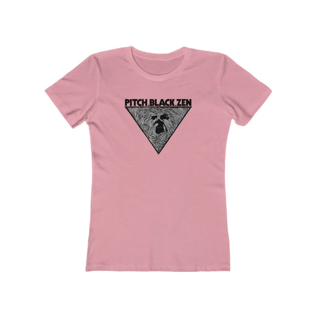 Womens Pitch Black Zen T-Shirt - Spiritual Yoga T-Shirts - Zen Meditation T-Shirts