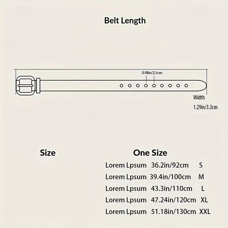 Women's Y2K Rivet Studded Belt Hip Hop Punk PU Waistband for Jeans and Trousers