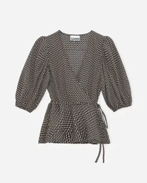 Wrap Blouse - Tannin