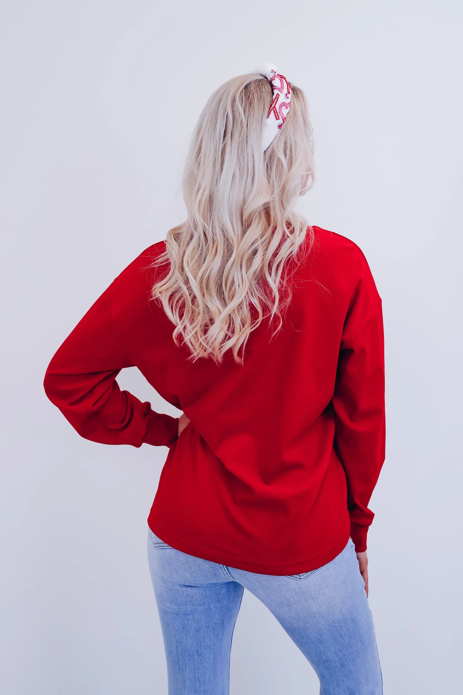 XOXO Graphic Top - Red