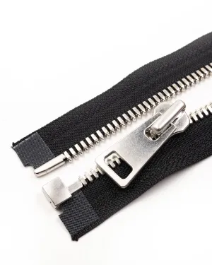 YKK Excella® | Complete, separating zipper with single slider | Silver | Size 8