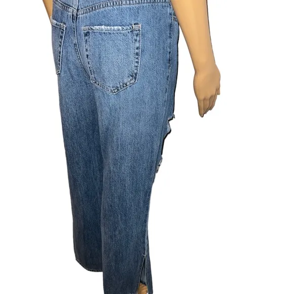 YMI Jeans Women's Dream Wide Leg PantSide Split 90s Style Light Wash Size 3