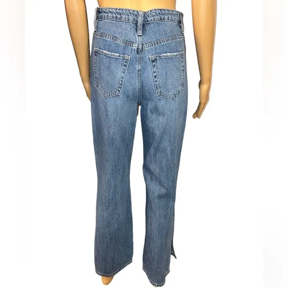 YMI Jeans Women's Dream Wide Leg PantSide Split 90s Style Light Wash Size 3