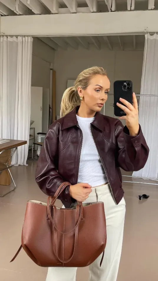 Zofi | classic burgundy women's jacket